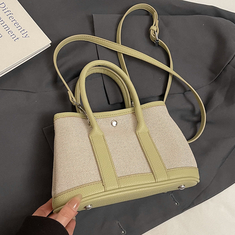 Women's Today Popular Niche Stylish Korean Temperament Contrast Color Hand Holding Women's Messenger Bag