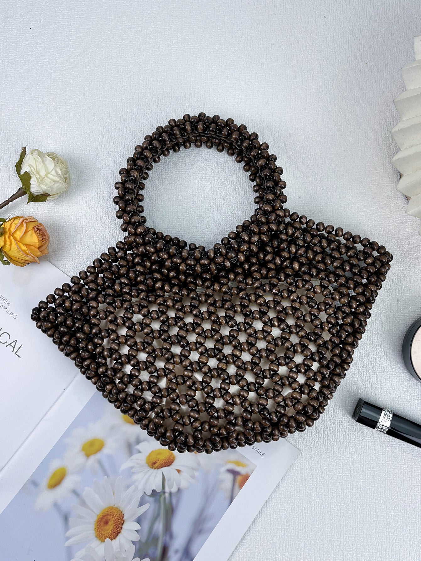 Design Handmade Beaded Weave Retro High-grade Women's Handbag