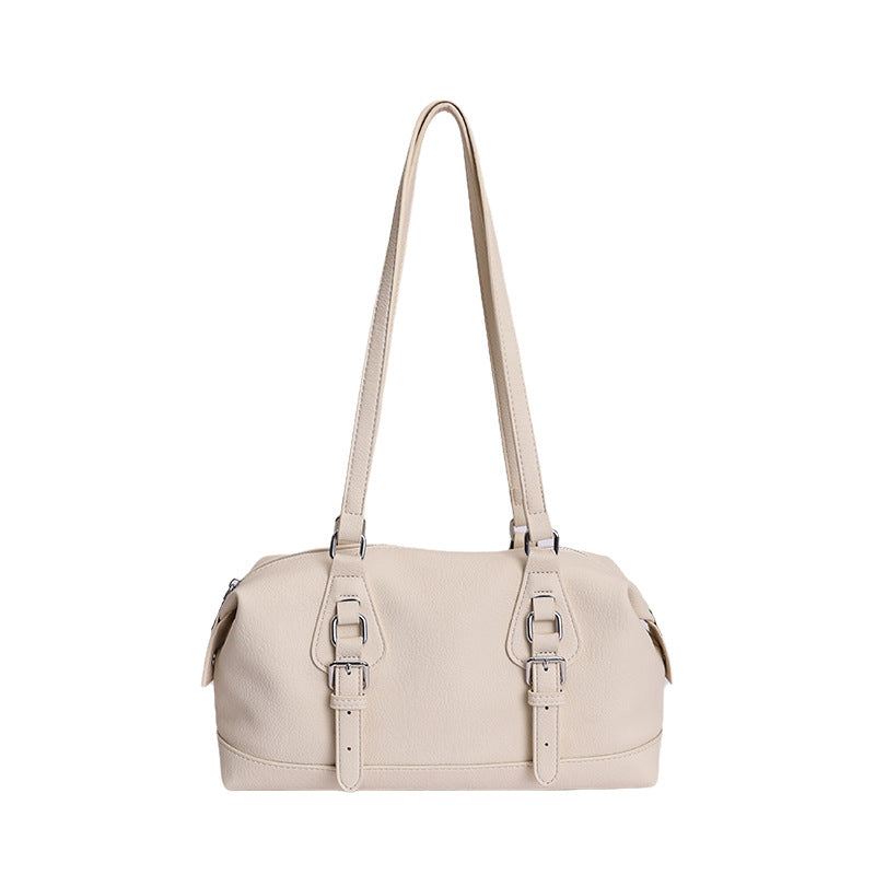 Women's Niche High-grade Simple Commute Bowling Large Capacity Women's Shoulder Bag