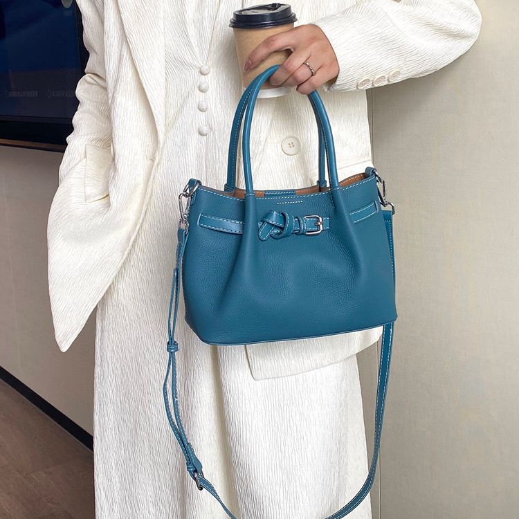 Women's High-grade Genuine Leather Dumpling Portable Vegetable Women's Shoulder Bag