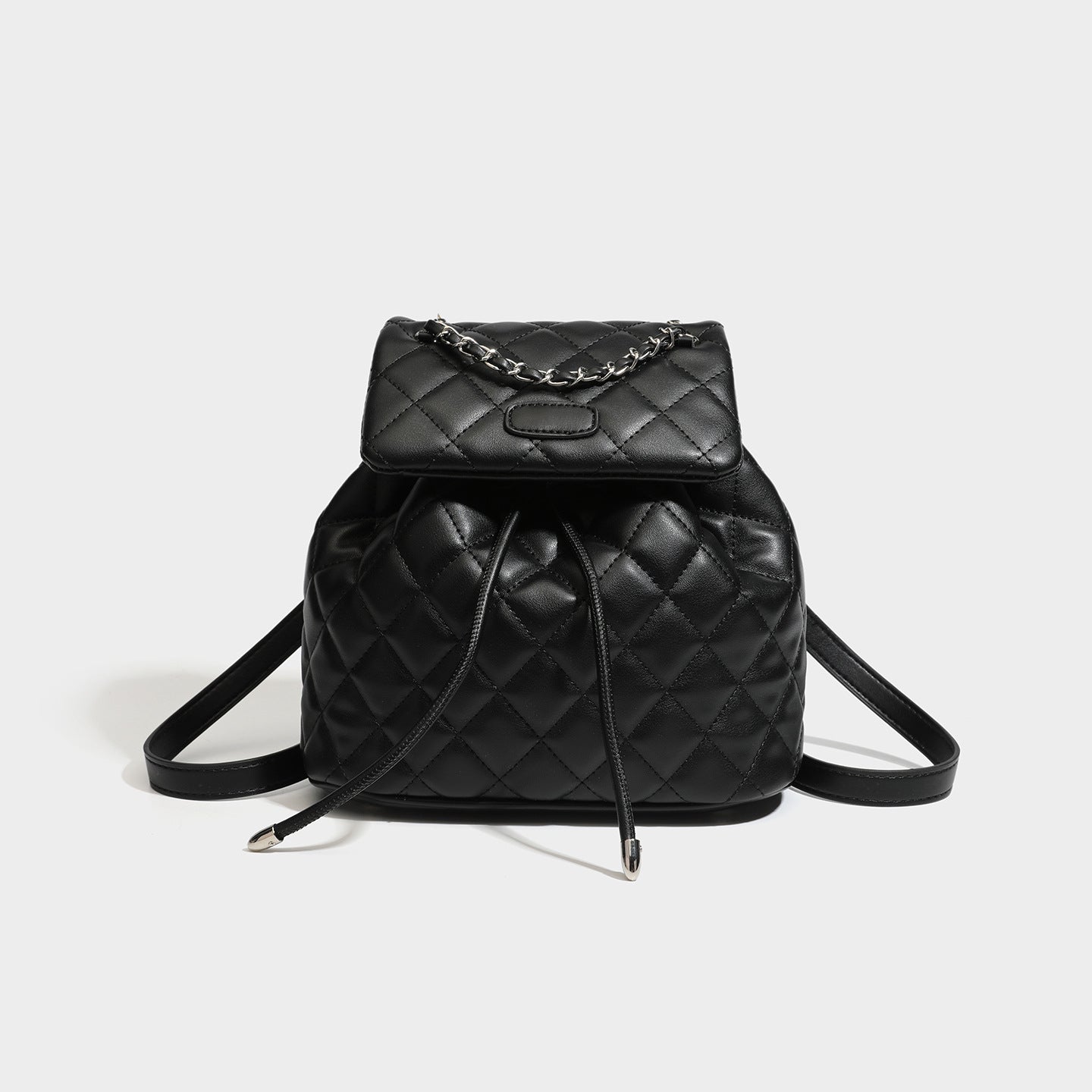 Trendy High-grade Classic Style Rhombus Drawstring Versatile Large Capacity Bucket Bags