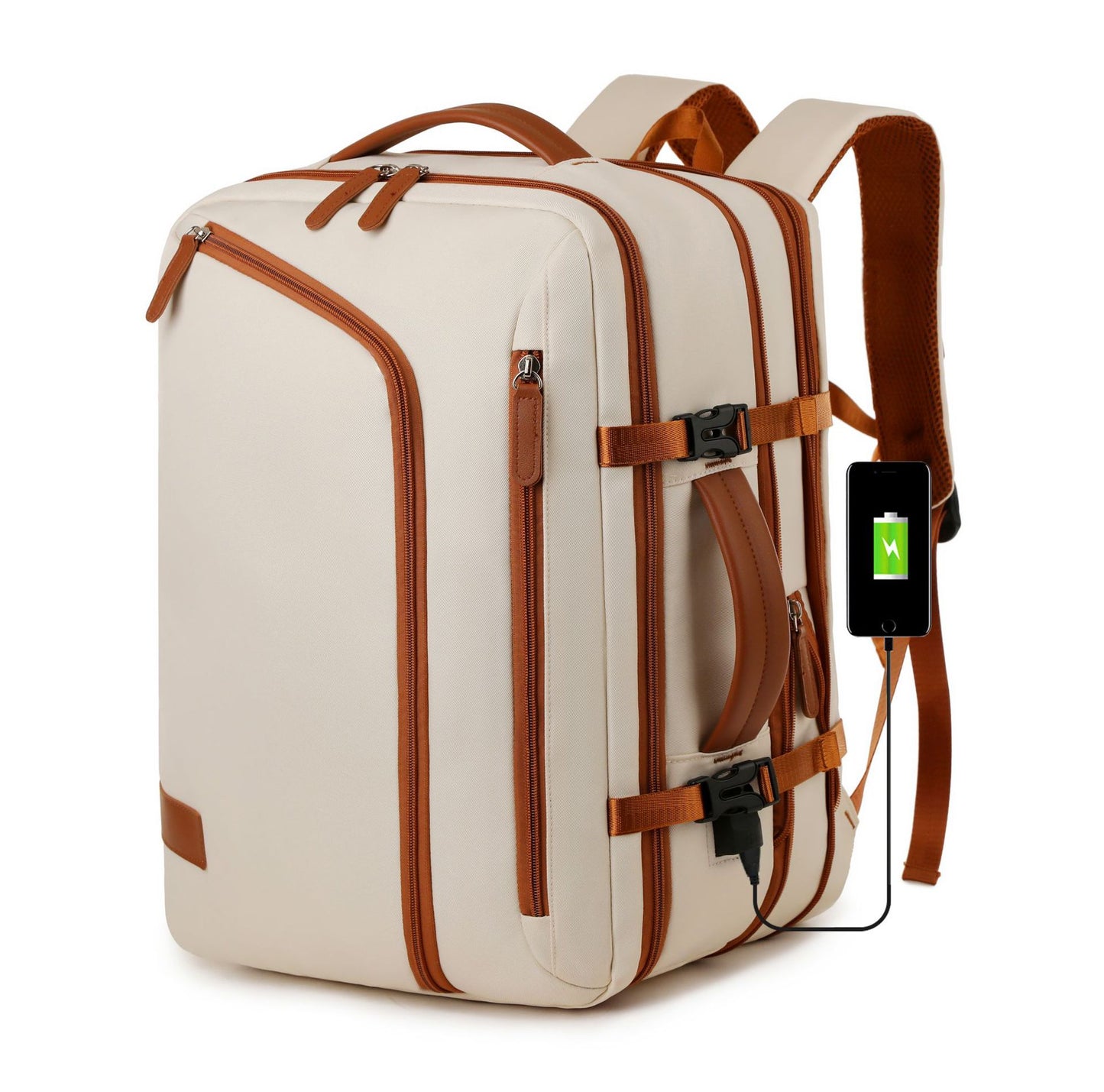 Fashion Elegant Scalable Leisure Contrast Color Backpacks