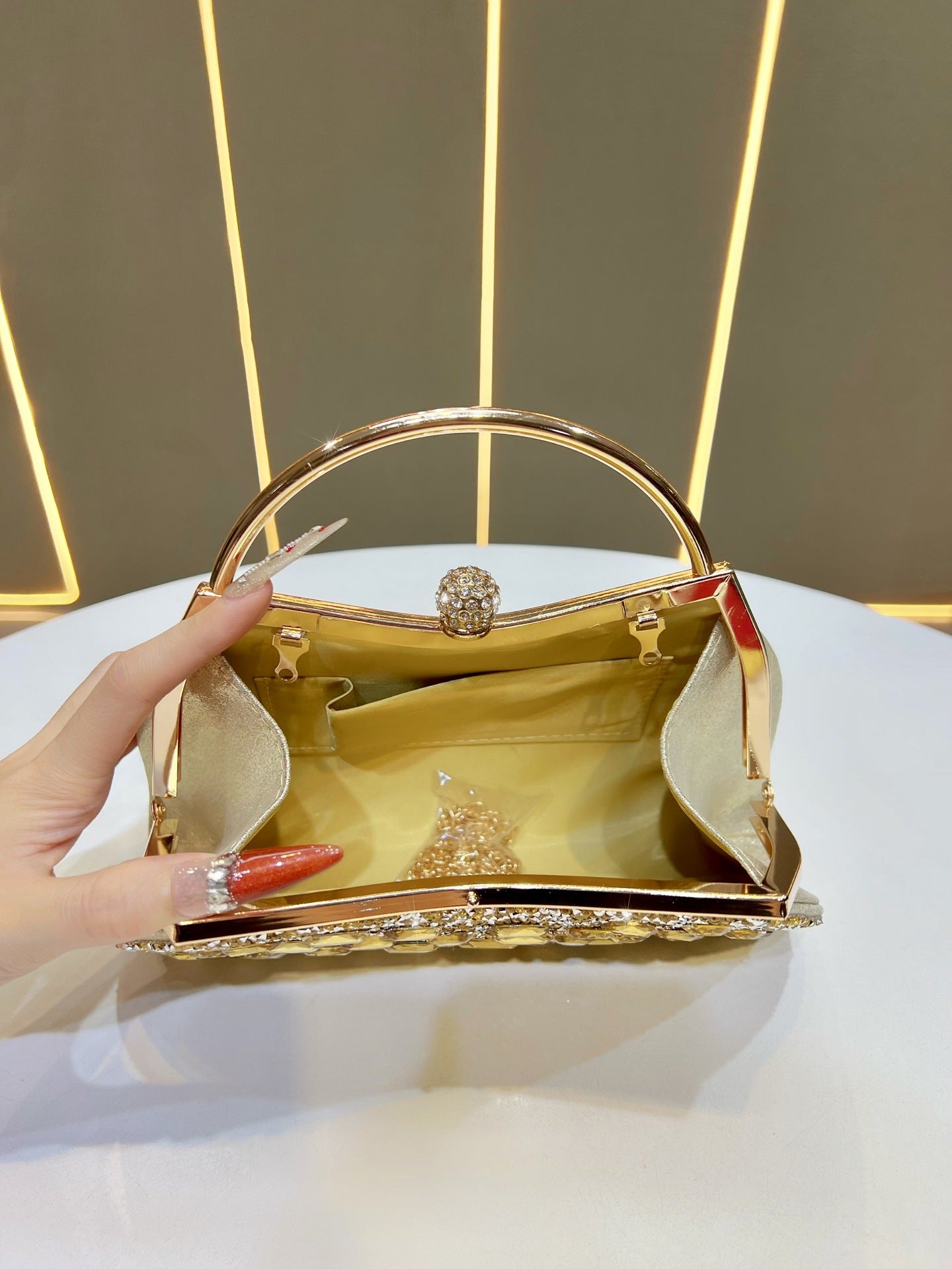 Women's Diamond High-grade Light Luxury Clutch Formal Bags