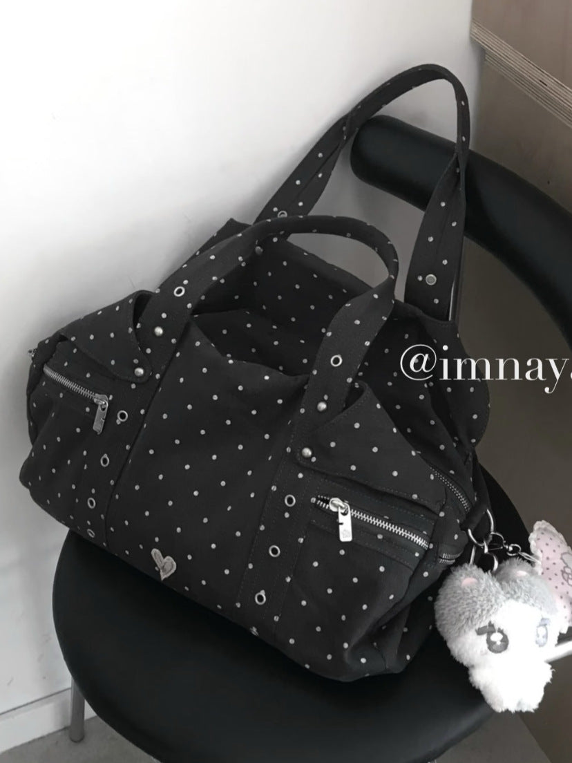 Polka Dot Commuter Love Light Asia Niche Large Capacity Women's Shoulder Bag