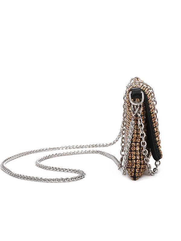Women's Summer Chain Rhinestone Light Luxury Dinner Bag