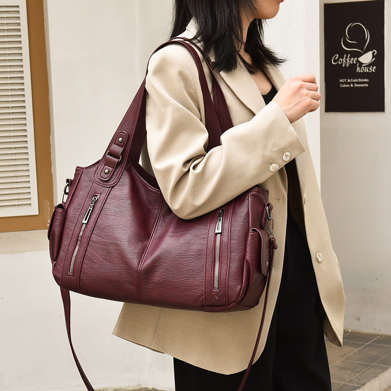 Charming Comfortable Durable Women's Vintage Textured Women's Shoulder Bag
