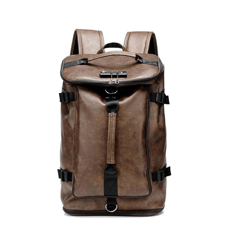 Men's Multifunctional College Style Retro Large Capacity Business Backpack