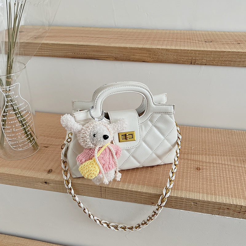 Classic Style Portable Texture Chain Fashionable Shoulder Bags