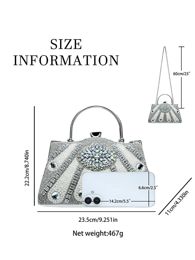 Women's Large Capacity Entry Lux Elegant Princess Dinner Bag
