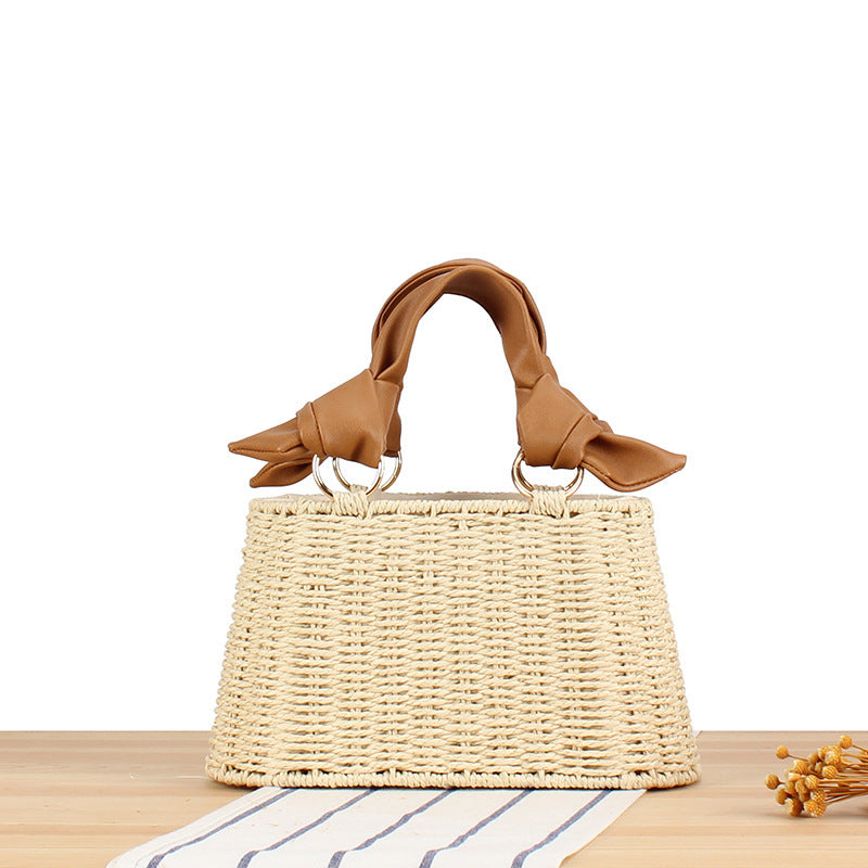 Women's One-piece Seaside Vacation Versatile Straw Material Women's Handbag