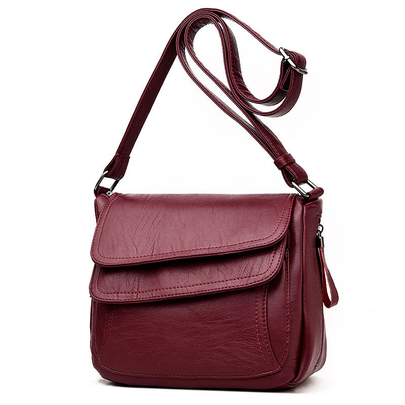 Beautiful Women's Korean Style Soft Leather Small Square Bags