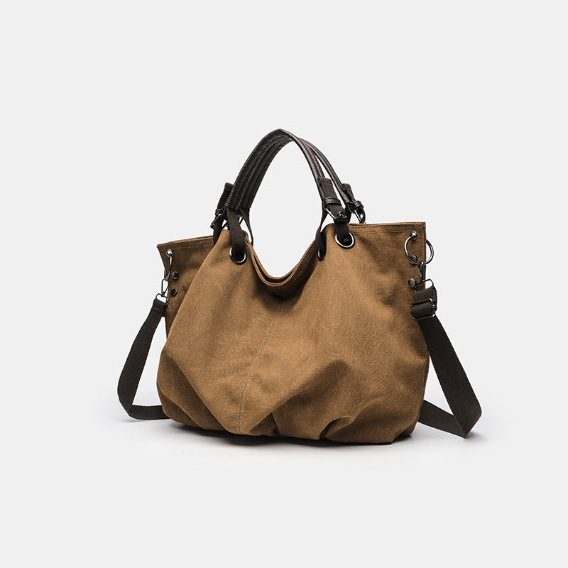 Women's & Men's Retro Fashion Canvas Large Capacity Tote Bags