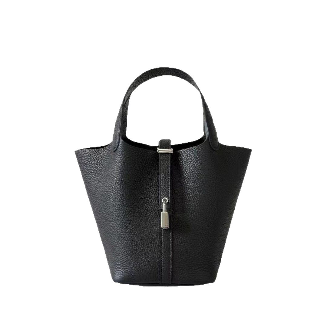 Women's Vegetable Basket Cowhide Pair Version High Quality Genuine Bags