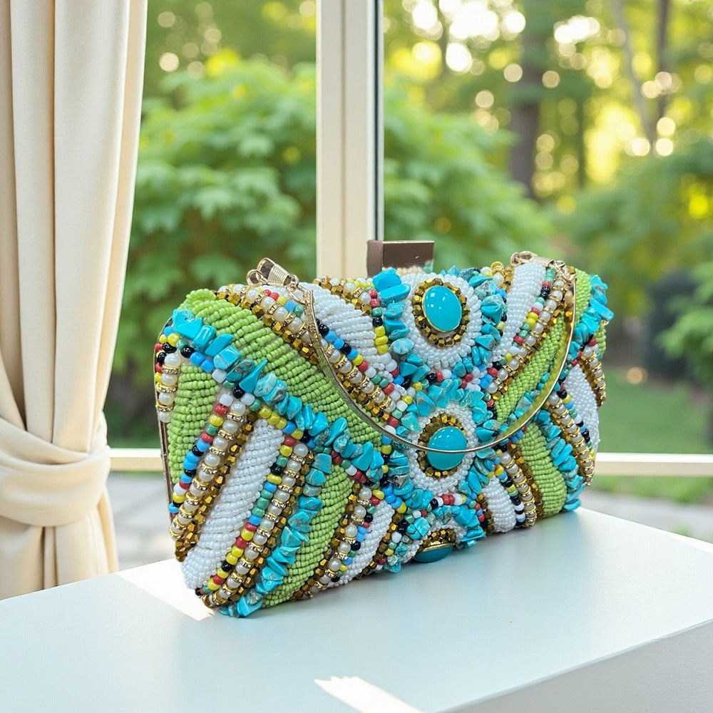 National Style Jewel Banquet Clutch Dress Dinner Bag