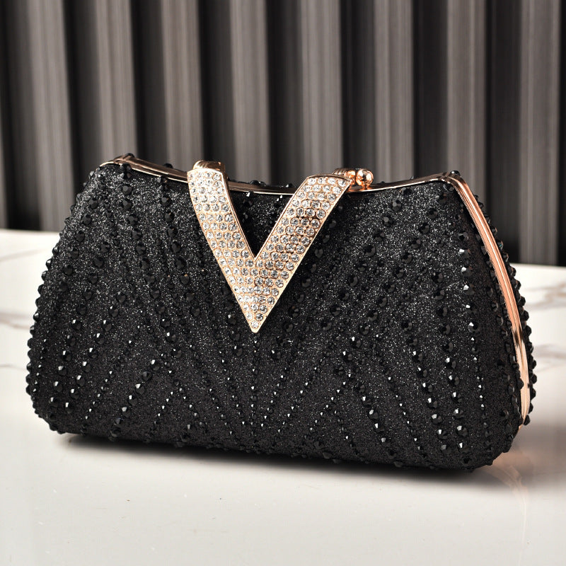 Rhinestone Banquet Dress Garment Luxury Party Dinner Bag