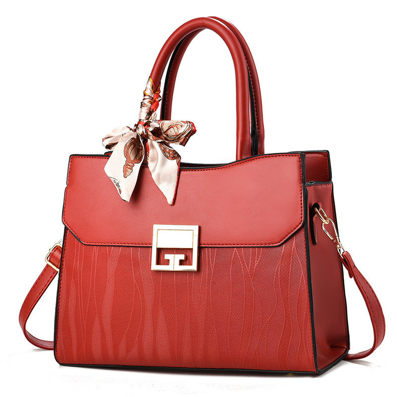 Embroidery Mother Large Capacity National Style Stitching Elegant Women's Handbag