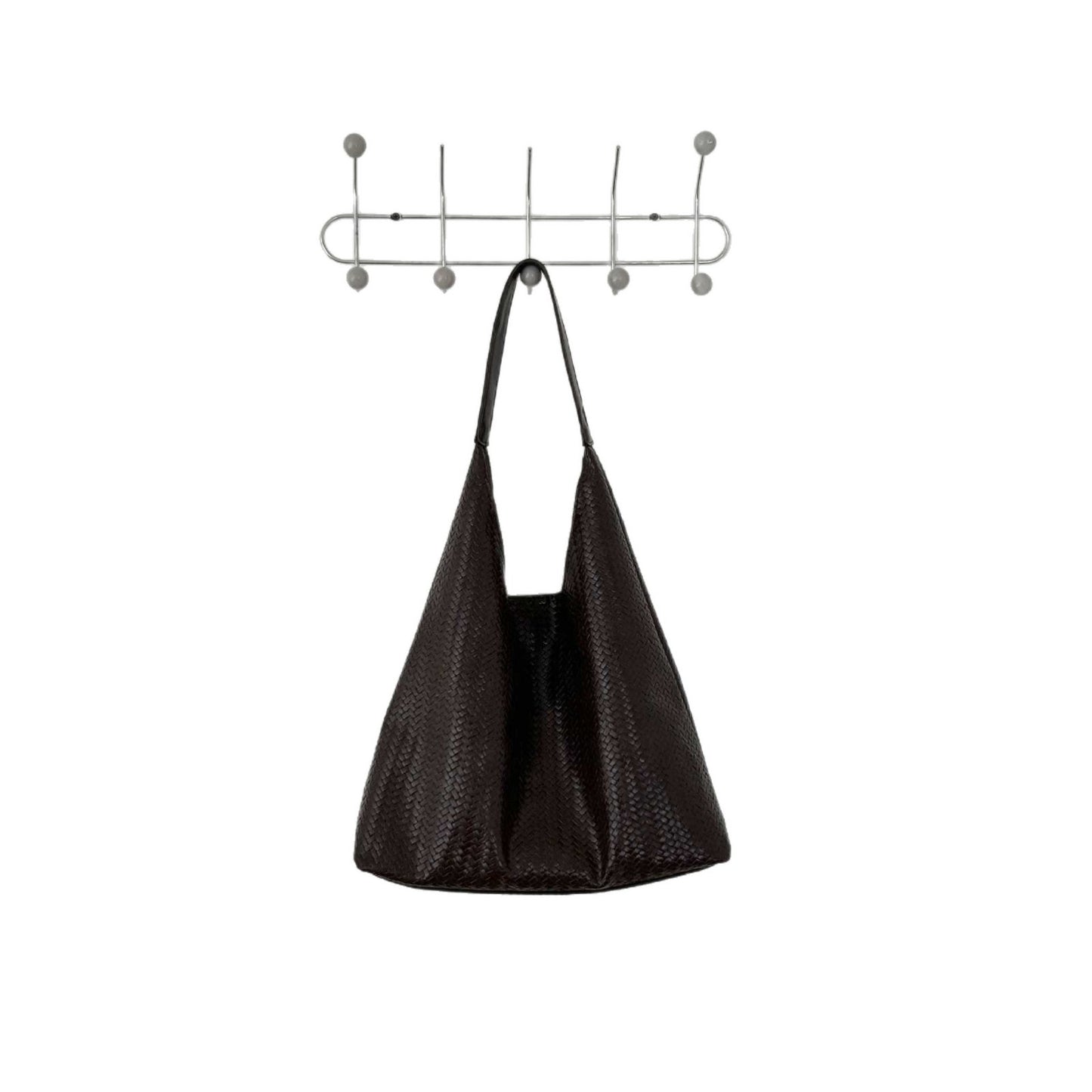 Idle Style Woven Female Solid Color Large Capacity Tote Bag