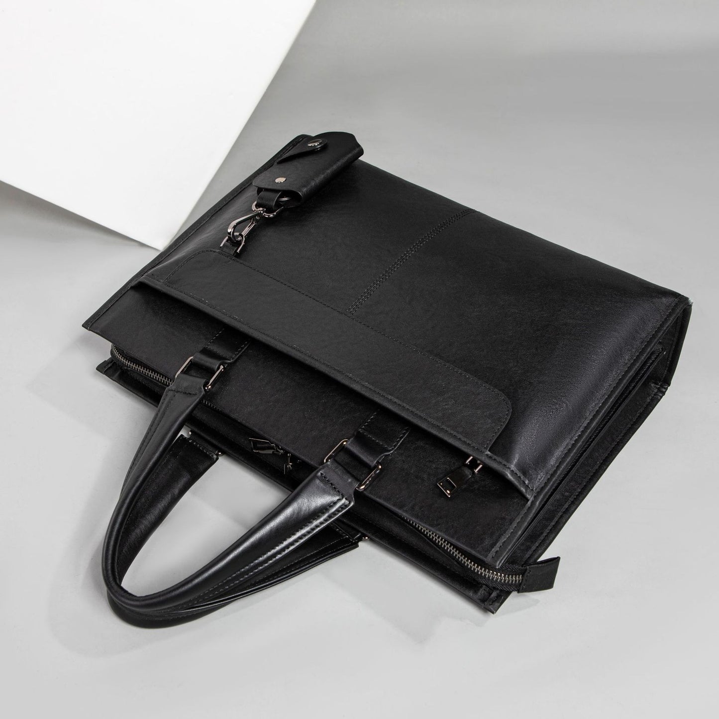 Men's Leather Business Cowhide Horizontal Computer Men's Briefcase