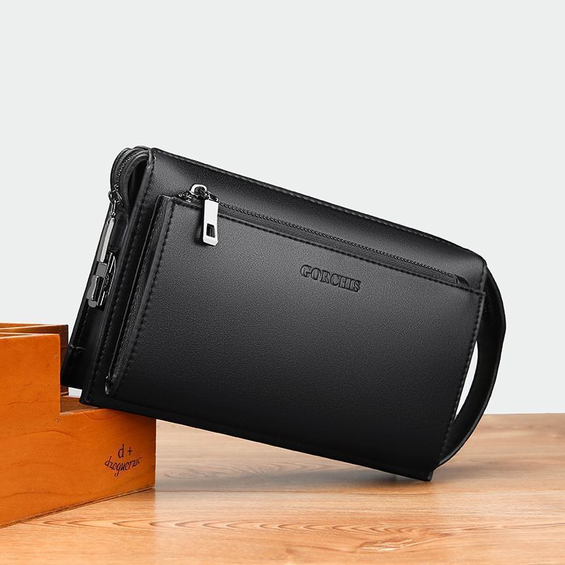 Men's Password Fashion Large Capacity Long Business Zipper Men's Clutch