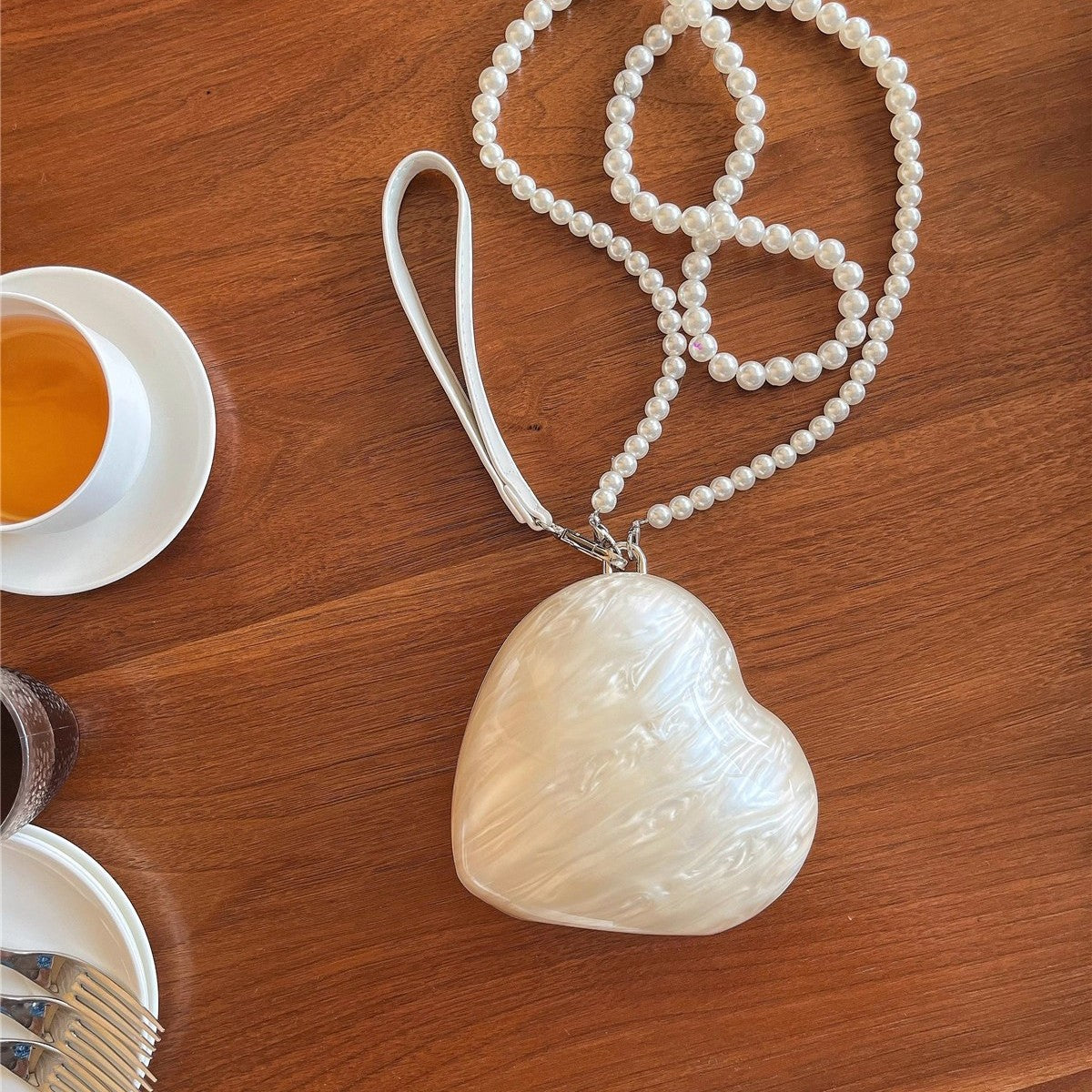 Water Drop Heart Shape Flowing Color Bags