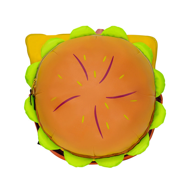 Personalized Korean Style Large Capacity Hamburger Backpacks