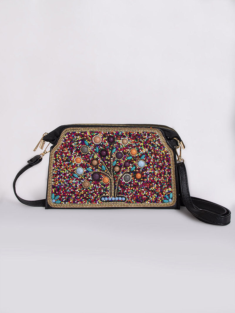 Women's Bohemian Style Bead Shell Flower Trip Bags