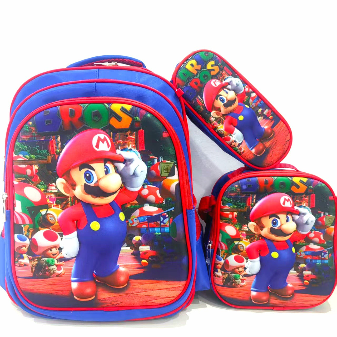 Children's Three-piece Pencil Lunch Waterproof Insulation Inch Children's Backpacks