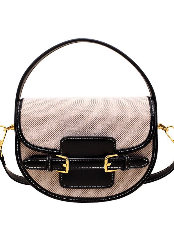 Women's Design Saddle Color Matching Fashion Advanced Women's Messenger Bag