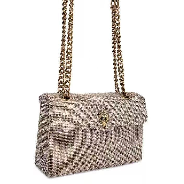 Crazy Bird Plaid Hot Rhinestone Eagle Women's Messenger Bag