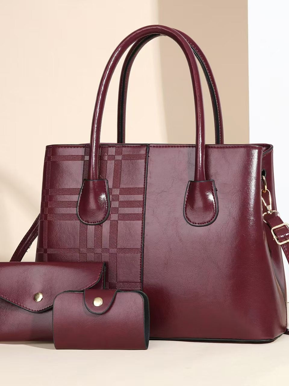 Women's Large Capacity Portable Fashion Striped Women's Shoulder Bag