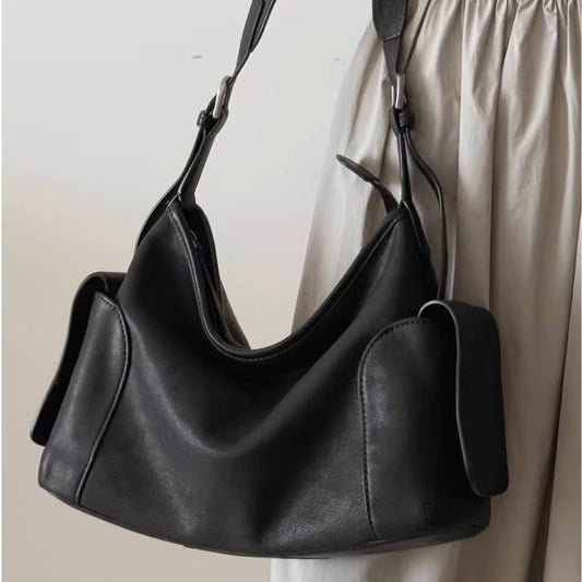 Fashion Vegetable Tanned Sheepskin Genuine Leather Bags
