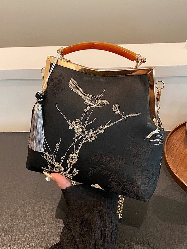 Women's Tassel Chinese Single Cheongsam Handmade Temperament Women's Handbag