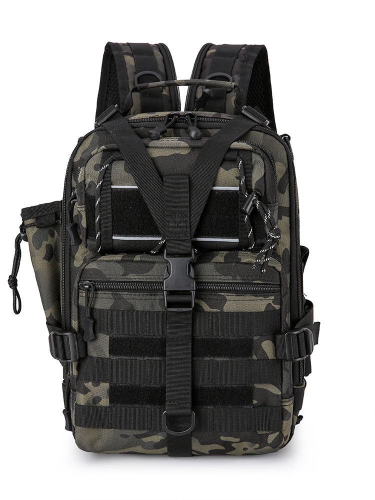 Slouchy Camouflage Alforja Combat Graphy Multifunctional Mountain Climbing, Hiking Bag