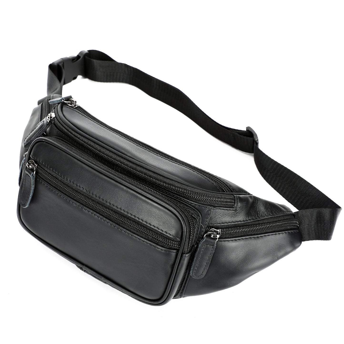 Men's Retro Crazy Horse Leather Large Capacity First Layer Bags
