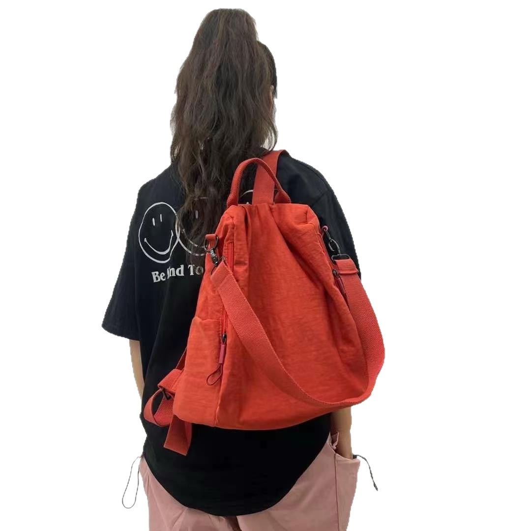 Trendy Simple Lightweight Nylon Canvas Versatile Backpacks