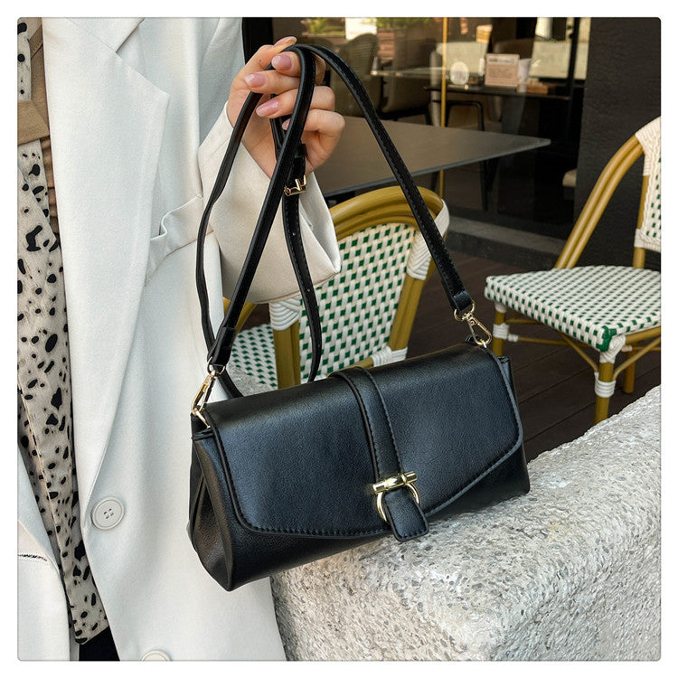 Fashion High Sense Female Personality Versatile Design Latch Women's Shoulder Bag