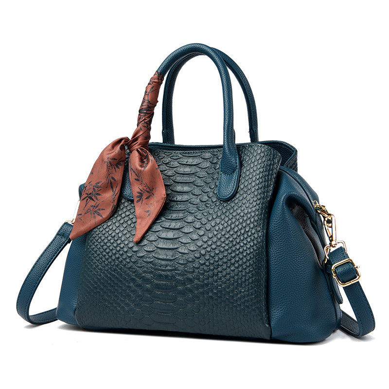 Women's Day Gift Large Capacity Crocodile Pattern Women's Handbag