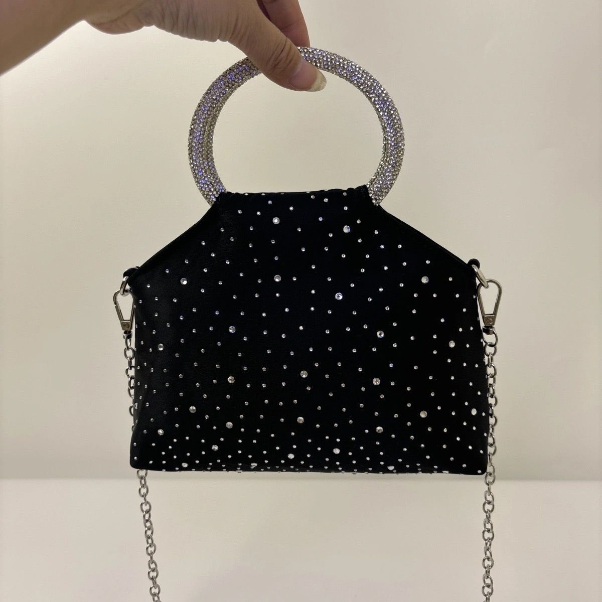 Women's Dinner Style Portable Fashion Rhinestone Women's Handbag