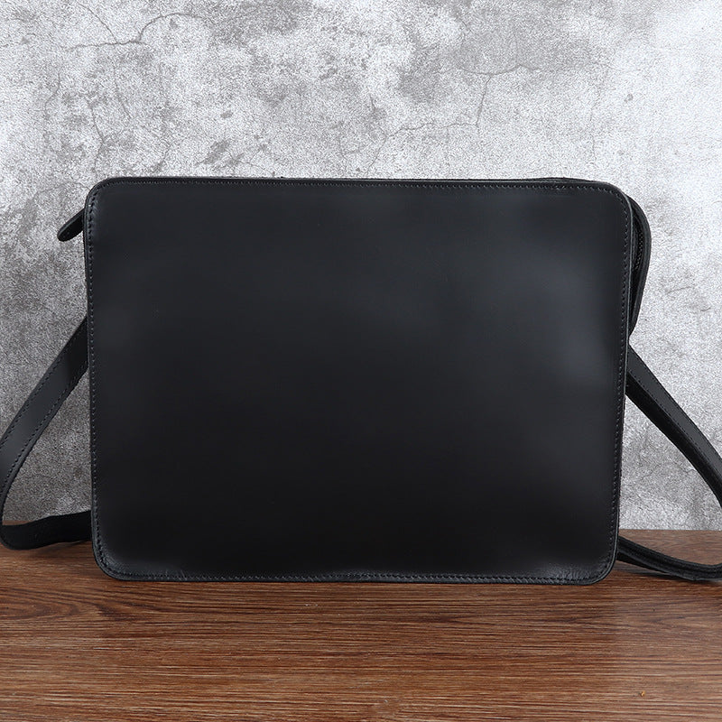 Men's Business Envelope Wrist First Layer Cowhide Shoulder Bags