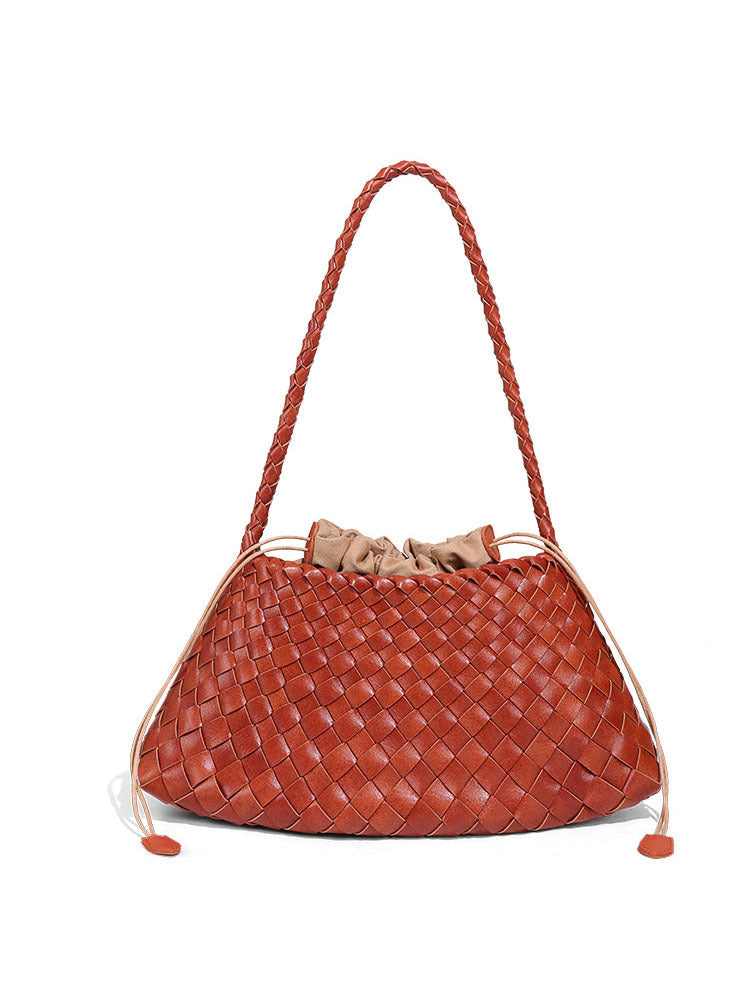 Women's Underarm Woven Vegetable Basket Personality Trendy Women's Handbag