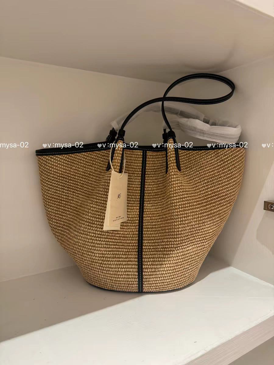 Women's Beach Design Large Capacity Totes Knitted Bags