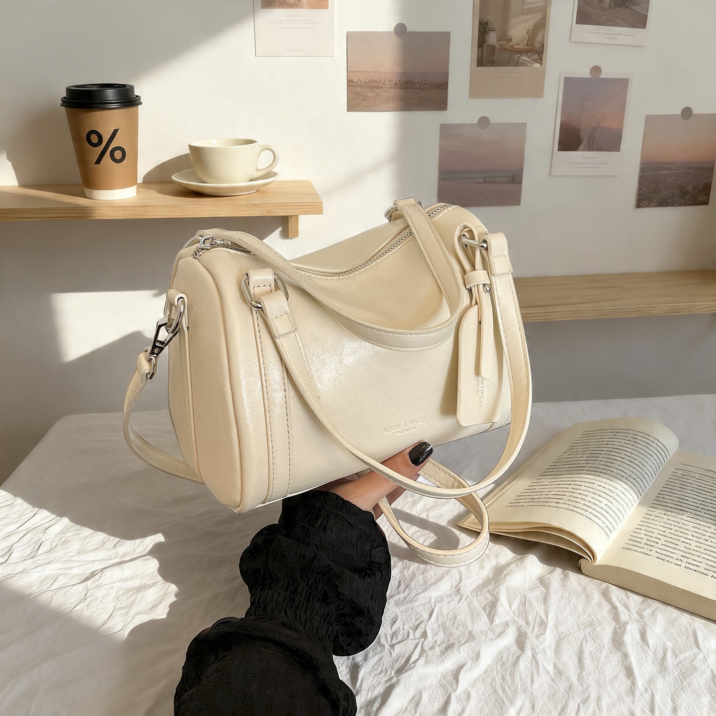 Retro Fashion Minimalism Pillow Summer French Frosted Niche Trendy Grace Women's Shoulder Bag