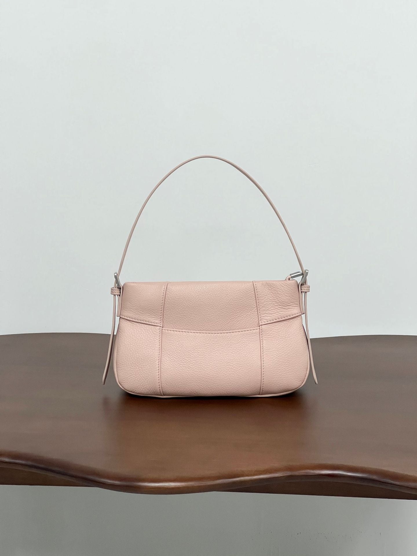 First Layer Cowhide Soft Underarm Fashion Small Square Bag