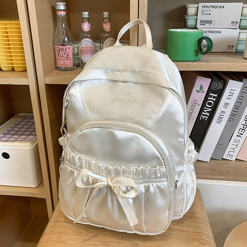 Minority Fashion Commuter Nylon Sweet Lightweight Large Capacity College Student Schoolbag