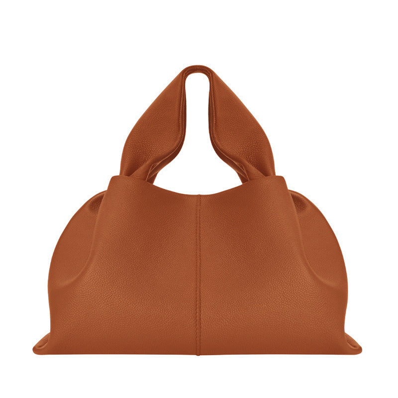 Trendy Elegant Casual Cloud Leather Portable Women's Handbag