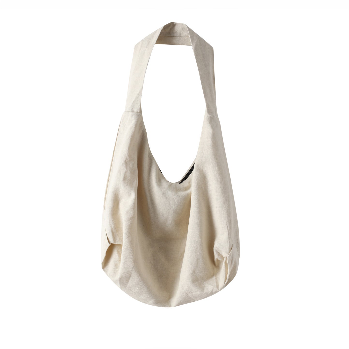 Women's & Men's Linen Dumpling Shape Zipper Interior Changing Bags