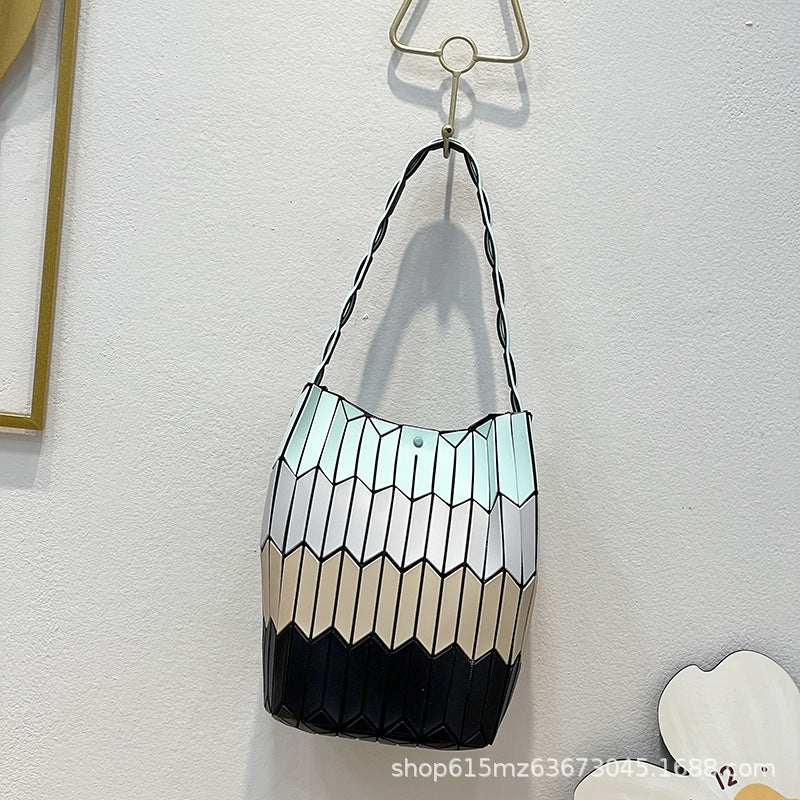 Women's Original Life Geometric Rhombus Vegetable Basket Fashion Women's Handbag