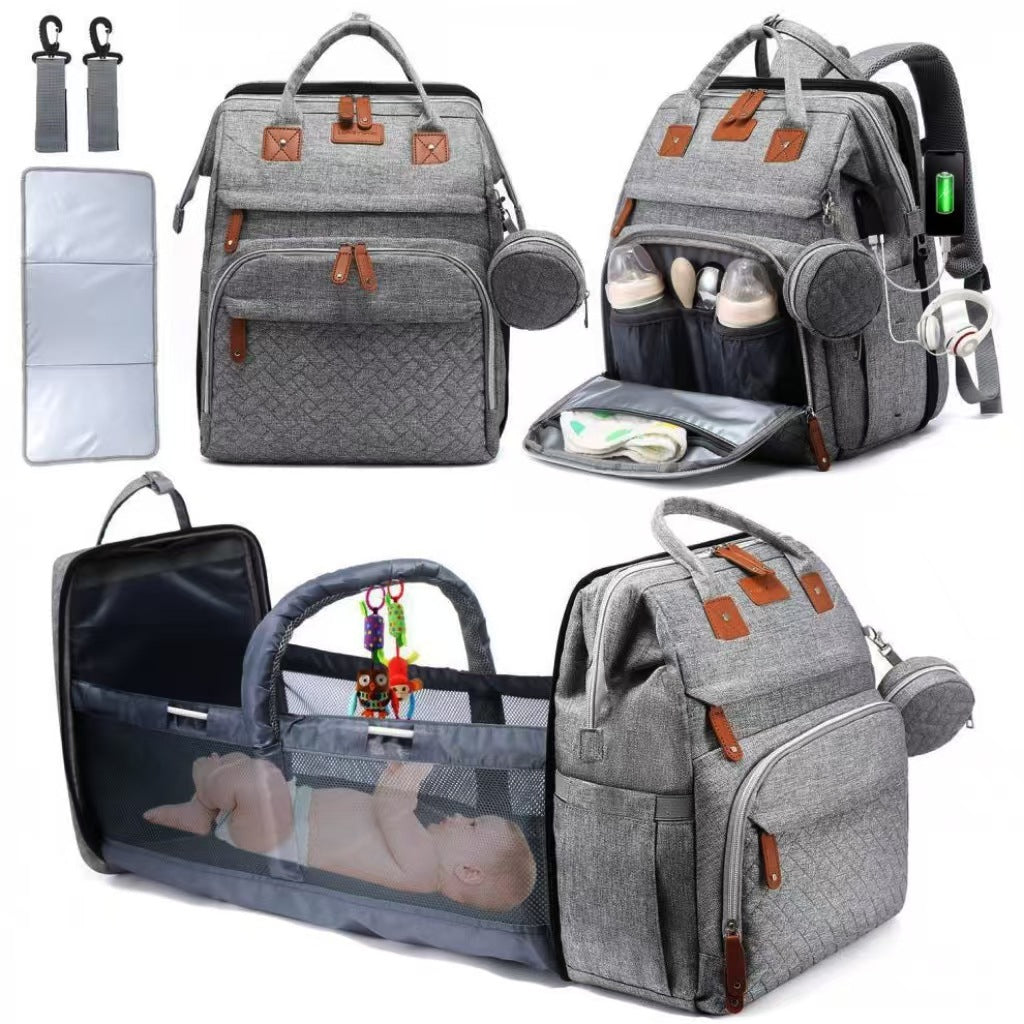 Crib Anti Mosquito Mother Stroller Large Capacity Free Mummy Bag