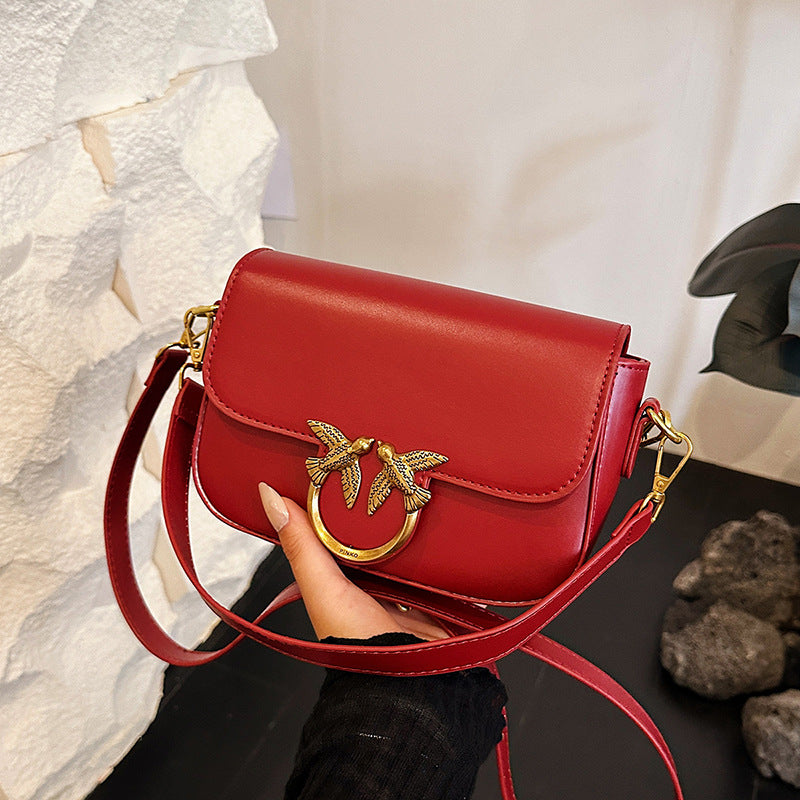 Women's Swallow Flying Bird Double Fashion Small Square Bags