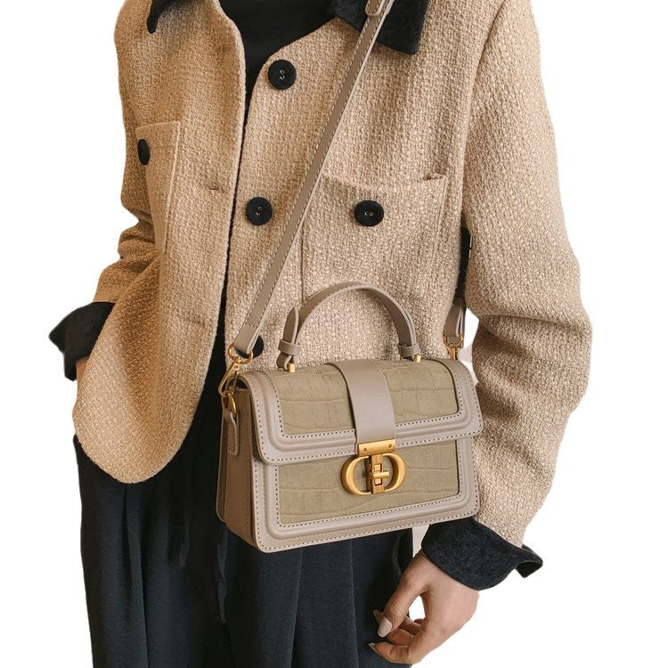 Advanced Texture Design Western Style Light Small Square Bags